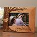 Winston Porter Shavano Soulmates Personalized Picture Frame Wood in Brown | 6.75 H x 8.75 W x 0.5 D in | Wayfair 6362FB1710844147AB8A8E97158DA0B6