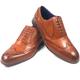 Mens Brogue Soft Lining Shoes Black & Brown Sizes UK 6 7 8 9 10 11 (9 UK, Brown)