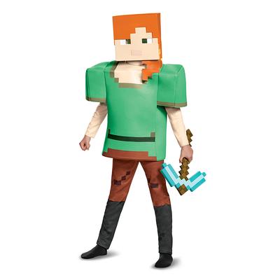 Disguise Girls' Costume Outfits - Minecraft Alex Deluxe Dress-Up Set - Girls