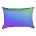 Latitude Run® Avicia Indoor/Outdoor Lumbar Pillow Polyester/Polyfill blend in Blue | 14 H x 20 W x 3 D in | Wayfair