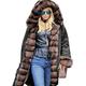 Aox Women Winter Faux Fur Warm Thicken Coat Lady Casual Parka Long Jacket Outdoor Overcoat Plus Size 8-20 (20, Black 7998)