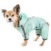 Torrential Shield Waterproof Multi-Adjustable Dog Windbreaker Raincoat, Medium, Green