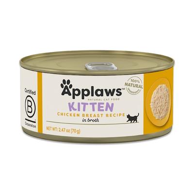 Applaws Natural Chicken Wet Kitten Food, 2.47 oz., Case of 24