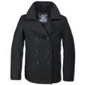 Brandit Pea Coat Jacket, black, Size 5XL