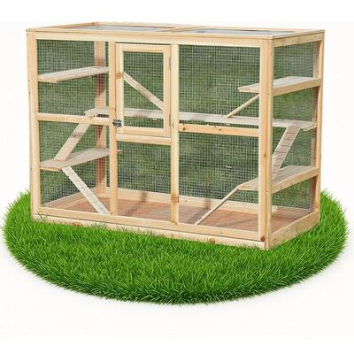 Mucola - Kleintier Käfig Stall Holzkäfig Holzvilla Nager Hamster Mäuse Kaninchenstall