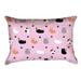 Latitude Run® Avicia Indoor/Outdoor Lumbar Pillow Polyester/Polyfill blend in Pink | 14 H x 20 W x 3 D in | Wayfair