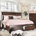 Charlton Home® Staab Platform Bed Wood in Brown | 56.88 H x 80 W x 97.13 D in | Wayfair DBE2163683594ED4BBC70C2ECEE2B19B