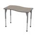 Marco Premier Series Adjustable Height Novelty Activity Table Laminate/Metal/Whiteboard in Brown | 42 H x 54 W x 30 D in | Wayfair 43-2258-J2-AGY