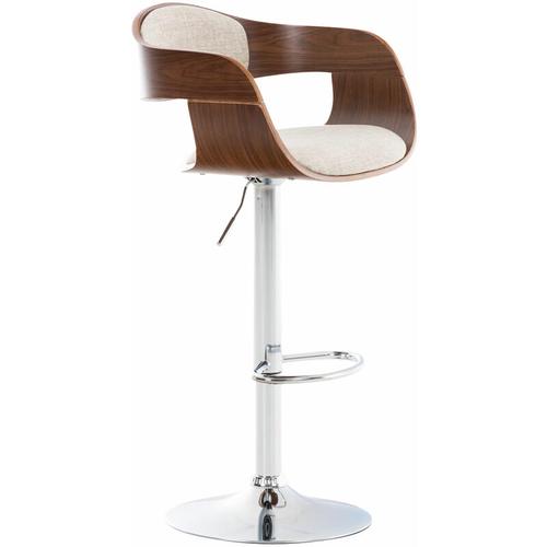 CLP – Barhocker Kingston Stoff walnuss/creme