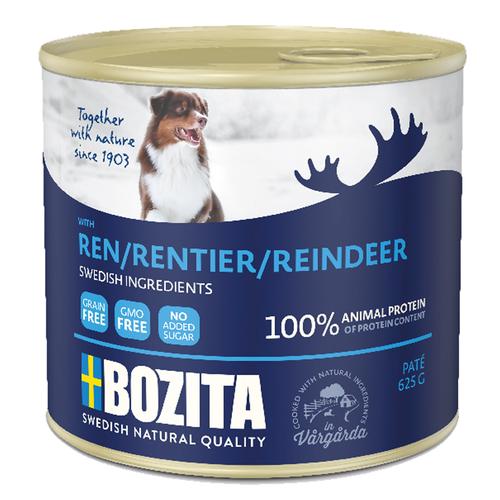 24 x 625g Paté mit Rentier Bozita Hundefutter nass