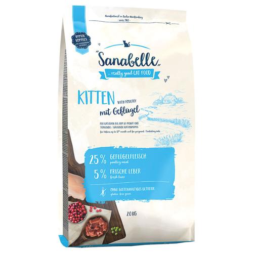 2kg Sanabelle Kitten Trockenfutter für Kätzchen oder säugende Katzen