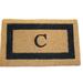 Charlton Home® Stansfield Monogram Fiber Outdoor Door Mat Coir | Rectangle 1'6" x 2'6" | Wayfair 6F1126C7B2FC46ABBB5F8043218AEB6D