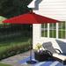 Fleur De Lis Living Carleton 11 Ft. Market Umbrella Metal in Red | 104 H x 132 W x 132 D in | Wayfair 195203564BE74ECA8F552C1E6F0BFC32