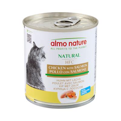 24x280g Huhn und Lachs Almo Nature Classic Katzenfutter nass