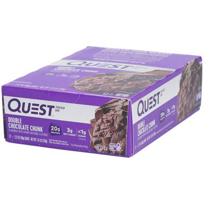 Quest Nutrition Bar, Double Chocolate Chunk 12x60 g Riegel Image