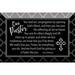 Winston Porter Calarojo Our Pastor Glass Decorative Plaque w/ Easel Glass in Black | 4 H x 6 W x 0.5 D in | Wayfair