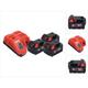 Milwaukee - M18 NRG-503 Akku Starter Set 18 v + 3x M18 B5 Akku 5,0 Ah + M12-18 fc Ladegerät (