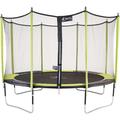 Trampoline de jardin 426 cm + filet de sécurité jumpi Vert/Noir 430 - Vert - Kangui