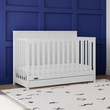 Graco Hadley 5-in-1 Convertible Crib w/ Storage Wood in White | 39.84 H x 54.88 W in | Wayfair 04521-701