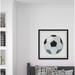 Harriet Bee Comanche 'Soccer Ball' Framed Art Paper, Solid Wood in Black | 24 H x 24 W x 1.5 D in | Wayfair E5F8F53A31CD476488040A8B6593B61D