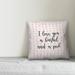 Ebern Designs HamLake I Love You A Bushel & A Peck in Hearts Pattern Throw Pillow Polyester/Polyfill | 16 H x 16 W in | Wayfair