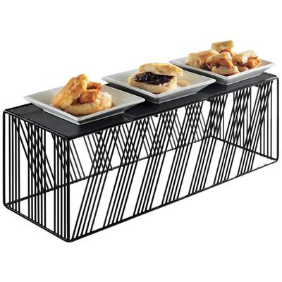 Cal-Mil 4103-7-13 Portland Black Rectangular Riser - 20 1/4" x 7" x 7"
