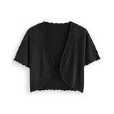 Blair Women's Scalloped Shrug Sweater - Black - 2XL - Womens