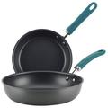 Rachael Ray Create Delicious Hard Anodized Nonstick Induction Deep Frying Pans/Skillet Set Non Stick/Hard-Anodized Aluminum | Wayfair 81127