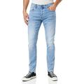 G-STAR RAW Herren 3301 Slim Jeans, Blau (lt indigo aged 51001-8968-8436), 32W / 34L