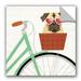 Trinx Beach Bums Pug Bicycle I Removable Wall Decal Vinyl in Brown/White | 24 H x 24 W in | Wayfair 202F001617854F92ACC1EFBB16ED6695