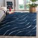 Blue/White 72 x 1.97 in Area Rug - Wade Logan® Ashal Abstract Blue/Cream Area Rug Polypropylene | 72 W x 1.97 D in | Wayfair