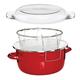 Premier Housewares 102114 Deep Fryer Friteuse, emaille, 5 liters, rot