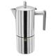 Stellar 4 Tassen Matt Espressomaschine, 250ml, Edelstahl, Silber, 12.5 x 10.6 x 22.3 cm