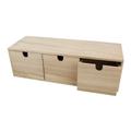 RAYHER - 6190300 - Holz-Kommode, mit 3 Schubladen, 37,5x13x11,5 cm