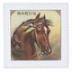 3dRose QS 11901 _ 1 Wunderschöner Vintage Pferd Label-Quilt Platz, 10 von 25,4 cm