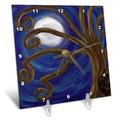 3dRose DC 23195 _ 1 Spirale Baum Abstrakt Moon Night Digital Art-Desk Uhr, 6 von 6