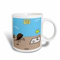 3dRose Mittagessen Cartoon-Horseshoe Crab Game of Choice Kaffeebecher, Keramik, Mehrfarbig, 11,43 x 8,45 x 12,7 cm