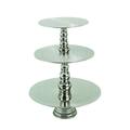 Deco 79 Aluminium 3-Tier-Kuchen Stehen, 23