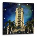 3dRose Aloha Tower bei Nacht in Honolulu 15 Zoll (DPP 26342 _ 3), 15 x 15 Wanduhr