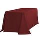 LinenTablecloth 90 x 156-inch rechteckig, Polyester Tischdecke Burgund