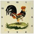 3dRose DPP 62339 _ 2 1770 French Vintage Rooster Print Wanduhr, 13 von 33 cm