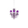 Muno Romeo chandelier/D 58 x H 64 cm/baroque/E14/40W/violett RO-PU