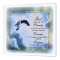 3dRose The Serenity Gebet a Beautiful Dove One of a Kind Graphic Will Inspire All Quilt Square Mehrfarbig x 15,2 cm