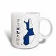 3dRose Tasse 58800 _ 3 der Flagge Finnland in die Übersichtskarte der Country und Name, Finnland Magic verwandelt Tasse, 11-Ounce