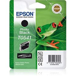 Epson T0541 Photo Black Tintenpatrone für Tintenstrahldrucker (schwarz, Epson Stylus Photo R1800, R800, Schwarz, Tintenstrahl, Blister, 246 mm)