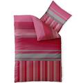 Bettwäsche 135x200 Mikrofaser, Harmony CelinaTex 0002570 Alice pink grau gestreift