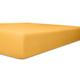 Kneer Qualität 22 Vario-Stretch Topper-Spannbetttuch 160x200x4-12cm 07 gelb
