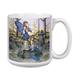 Tree-Free Greetings 590 ml Jumbo-Becher Fantasie Fee und Meerjungfrau-Motiv, brauner kunstvoller Jumbo-Becher.