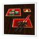 3dRose HT 58830 _ 1 Sushi rot Teller und Chopsticks-Iron auf Heat Transfer Papier Für weiß Material, 8 20,3 cm