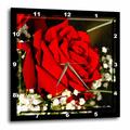 3dRose Perfect Beauty Wanduhr mit Rosen-Fotografie, 38,1 x 38,1 cm (DPP_6650_3)